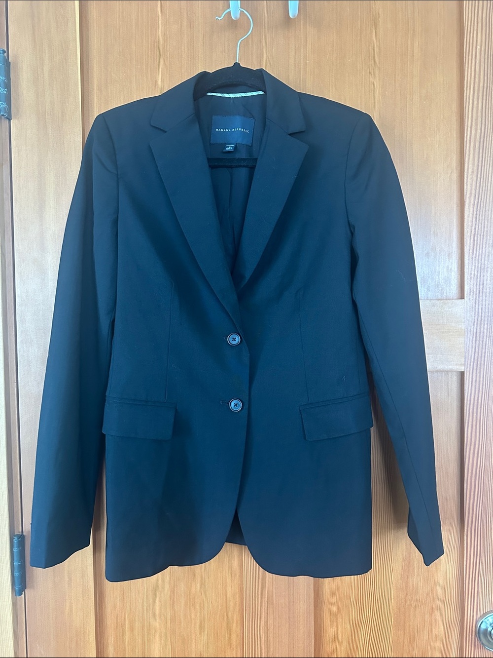 Banana Republic Black Women's Two-Button Tailored Blazer